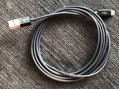 USB 2 A - Micro-B kaapeli - 1,8m