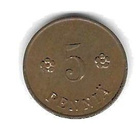 1920 5 PENNIÄ KOLIKKO KÄYTETTY - pikkukuva 1