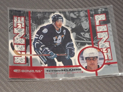 1997-98 Donruss Line 2 Line Teemu Selänne Promo