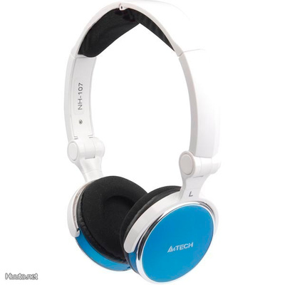 A4Tech Folding Headset L-600-4, 2x3.5mm, 2m, sininen *UUSI*