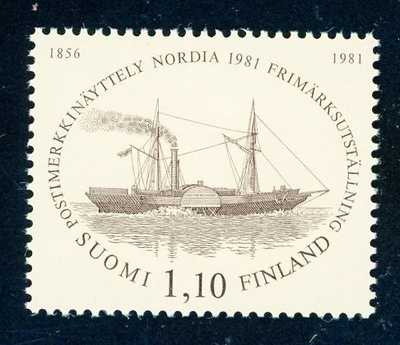 1981 Postimerkkinäyttely NORDIA 1981 ** lape 878