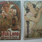 2 kpl Alphonse Mucha postikorttia, kulkemattomia - pikkukuva 1