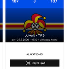 Jokerit-TPS 4kpl lippuja EDULLISESTI (ovh 268€) - pikkukuva 1