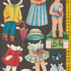 Paperinukke tyttö 1950-60-luku - pikkukuva 1