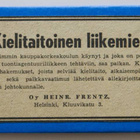 Vanha liikemiestä etsivä työnhakumainos magneettina *50-luku - pikkukuva 1