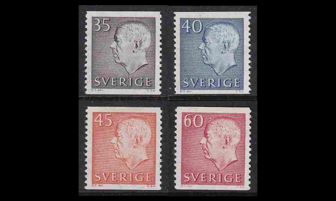 Ruotsi 521-4 ** Gustaf VI (1964)