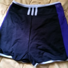 Retro Adidas uima-alaosa, 50-luku musta/valkoinen/liila - pikkukuva 2
