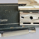 VANHA Partahöylä GIllette Alkup Kotelo + Teriä 1940-l - pikkukuva 3