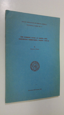 Charles J. Krebs : The lemming cycle at Baker Lake, North...