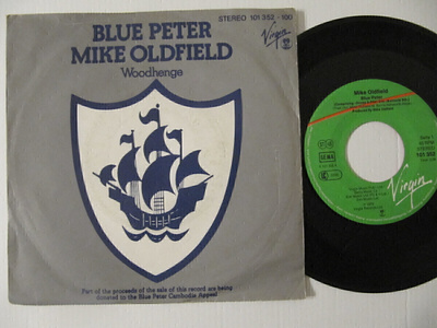 Mike Oldfield Blue Peter 7" sinkku