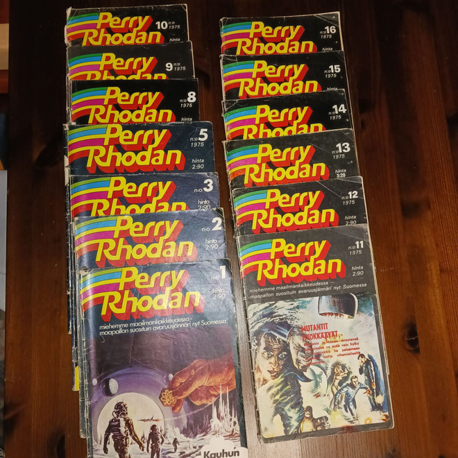 Perry Rhodan lehtiä 13 kpl