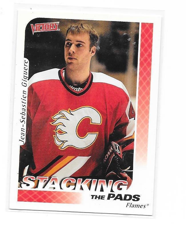 1999-00 UD Victory Stacking The Pads #383 J.J. Giguere MV