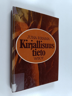 Juha Rikama : Kirjallisuustieto