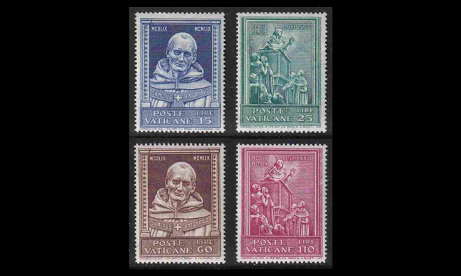 Vatikaani 334-7 ** Suojeluspyhimys Antonius Suuri (1960)