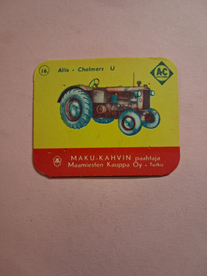 Maku-kahvin paahtaja. Allis-Chalmers. 16.