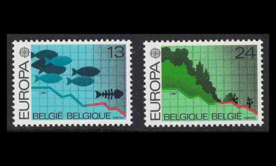 Belgia 2263-4 ** Europa luonnon- ja ympäristönsuojelu (198