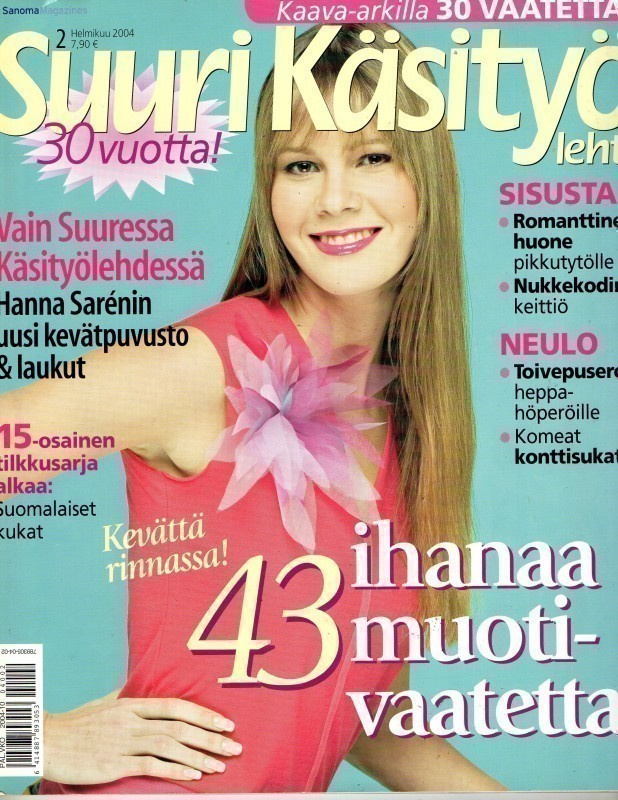 Suuri Käsityölehti n:o 2 2004  Kaava-arkki tallella.