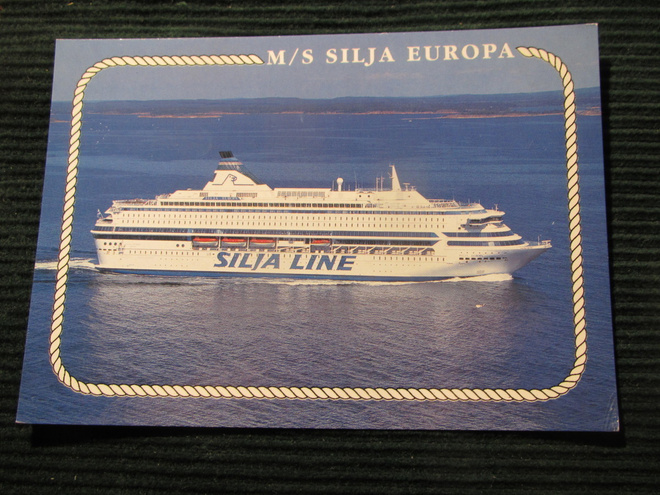 Silja Line. M/S Silja Europa. Laivapostikortti