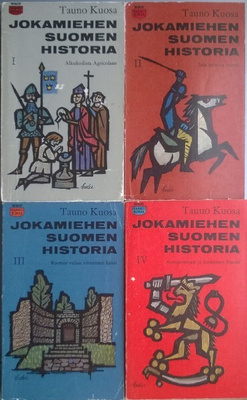 Tauno Kuosa: Jokamiehen Suomen Historia 1-4/4 (taskukirjat)