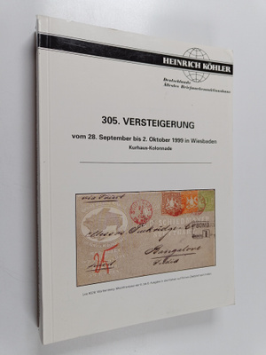 305. Versteigerung vom 28. September bis 2. Oktober 1999 ...