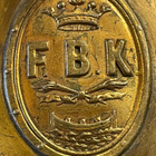 Vanha messinkinen vapaapalokunnan paraativyönsolki v.1860/82 - pikkukuva 1