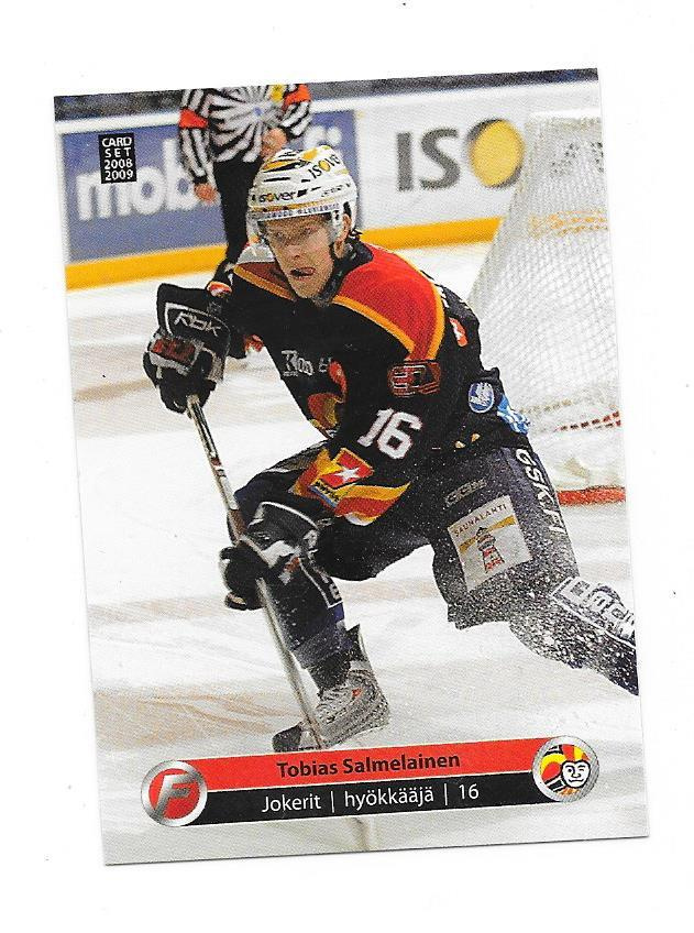 2008-09 CardSet #97 Tobias Salmelainen Jokerit