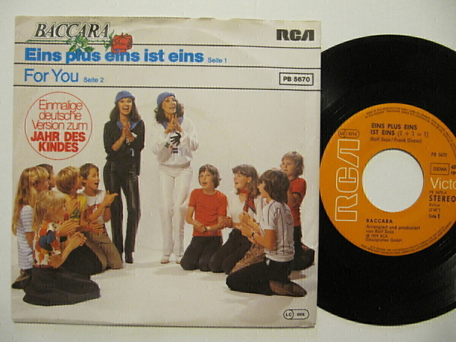 Baccara  Eins Plus Eins Ist Eins  7" sinkku
