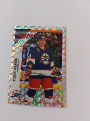 1993-94 Panini Stickers #Q Teemu Selänne FOIL