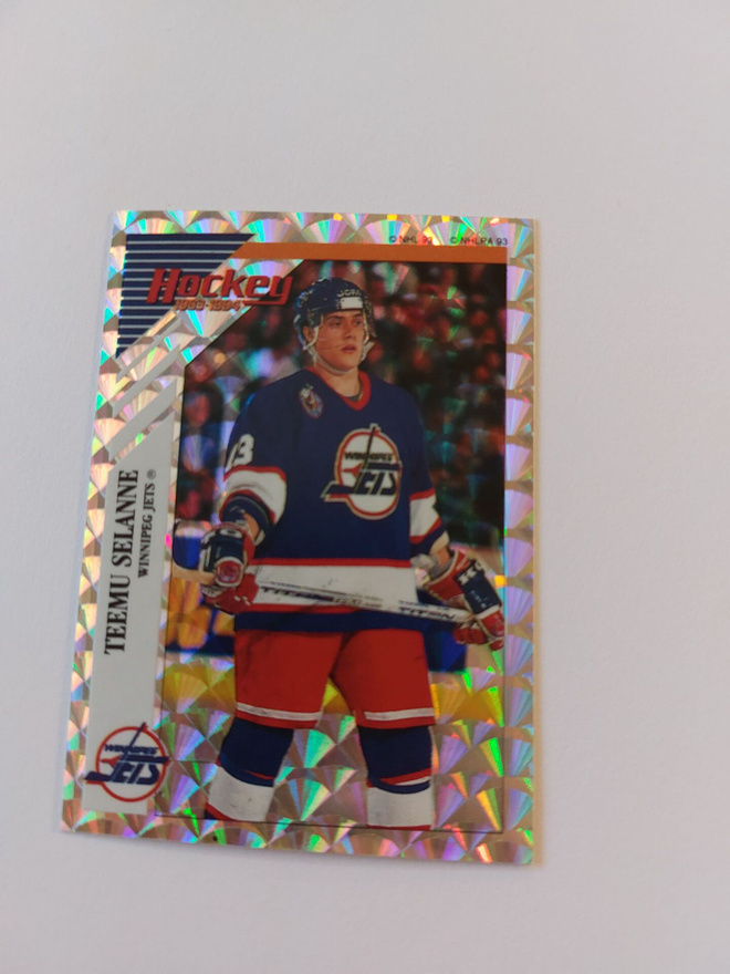 1993-94 Panini Stickers #Q Teemu Selänne FOIL
