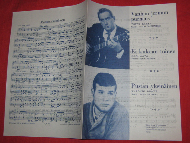 Nuottivihko - TAPIO RAUTAVAARA / MARTTI GARAM 1967
