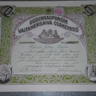 Uusikaupunki Valtamerilaiva Oy Osakekirja 1919 ALE ! - pikkukuva 1