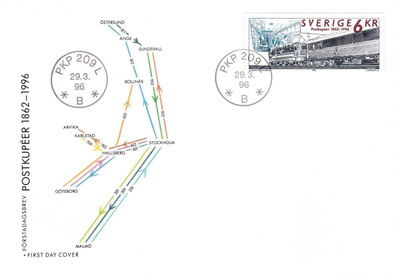 RUOTSI 1996 - Fa 1949 FDC KUORI