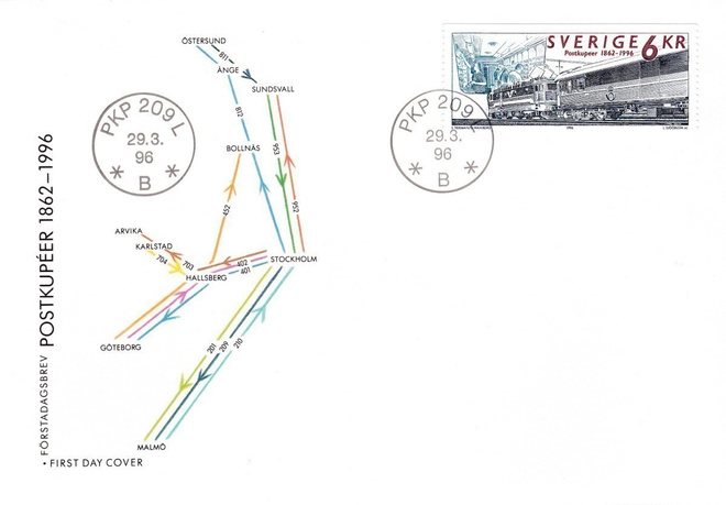 RUOTSI 1996 - Fa 1949 FDC KUORI