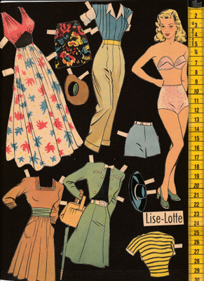 Paperinukke Lise-Lotte 1940-luku