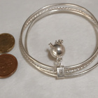 Design Juhls Magic Ball Hopea rannerengas 925 - pikkukuva 4