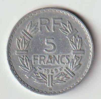 FRANCE 5 FRANCS 1949 (LA2-4)