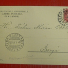 Ekenäs, Utsikt från Brandtornet  1904  Postivaunuleima (K8) - pikkukuva 2