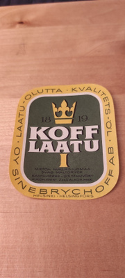 Koff 1 etiketti
