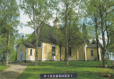 KIRKKOKORTTI - PIEKSÄMÄEN VANHA KIRKKO - 1