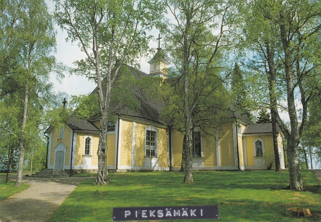 KIRKKOKORTTI - PIEKSÄMÄEN VANHA KIRKKO - 1