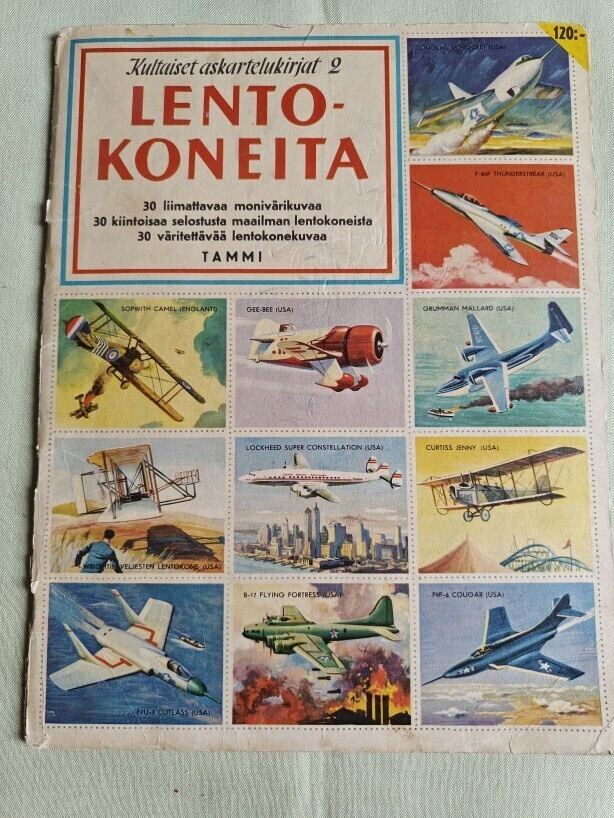 LENTOKONEITA KULTAISET ASKARTELUKIRJAT 2