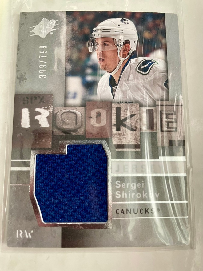 2009-10 SPx #150 Sergei Shirokov JSY RC