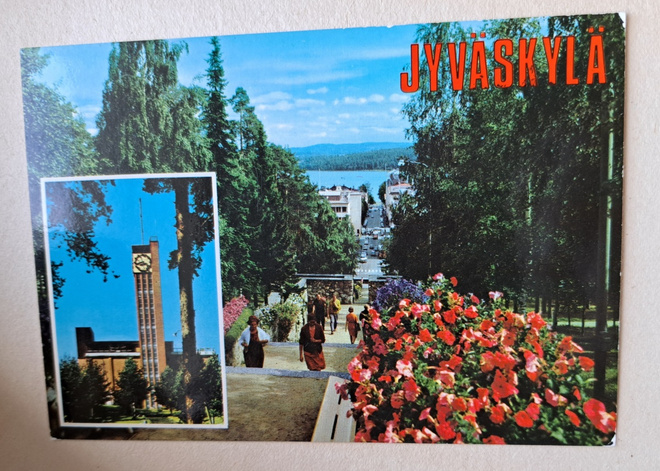 Jyväskylä: harjulta, portaat ja vesitorni,  kulkematon