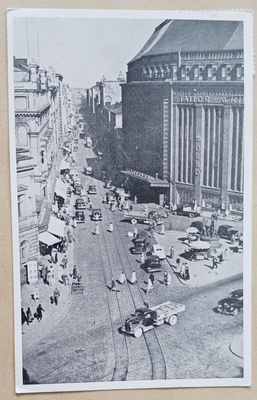 Helsinki, Aleksanterinkatua, Stockmannin kulma, p. 1972