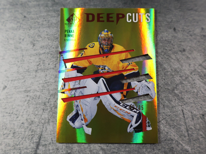 Pekka Rinne 2023-24 SP Game Used Deep Cuts Red /35