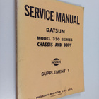 Service manual Datsun : Model 330 series chassis and body... - pikkukuva 1