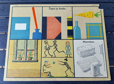 Opetustaulu Tilgmann n. 41,2 x 32,5 cm Lapsi ja koulu