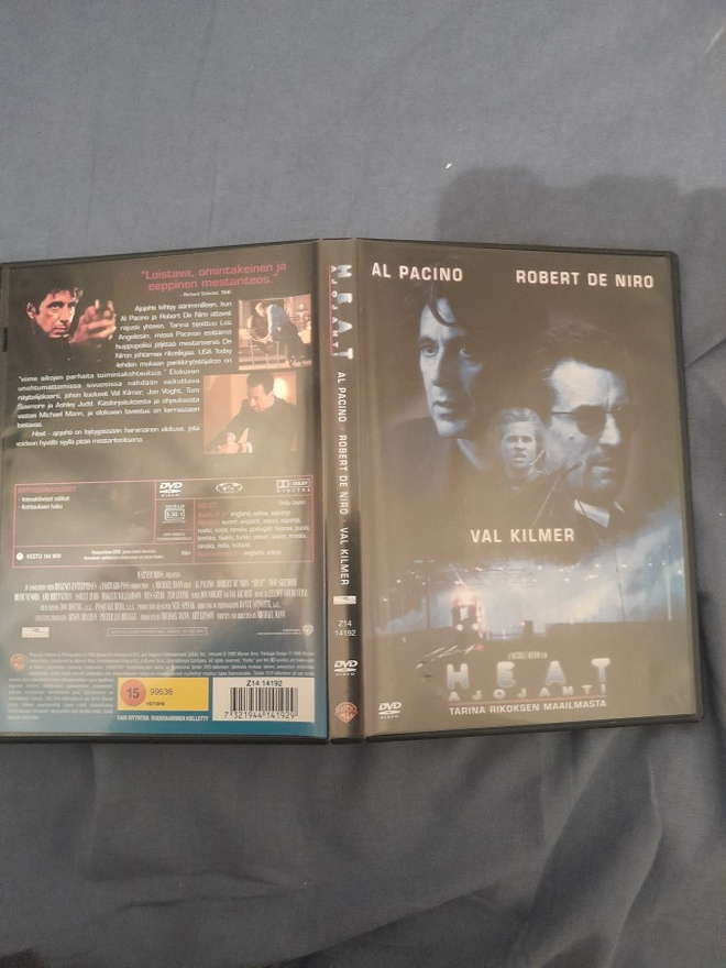 Heat ajojahti,al pacino,val kilmer,robert de niro