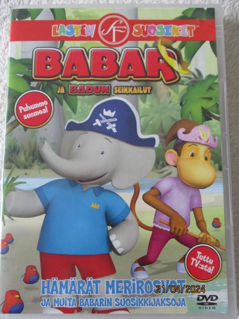 BABAR JA BADUN SEIKKAILUT (DVD) HÄMÄRÄT MERIROSVOT ...