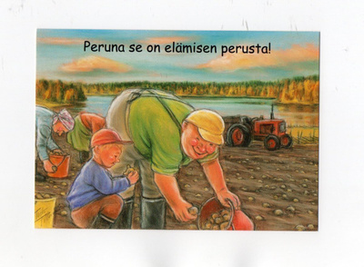 "°PERUNA SE ON ELÄMISEN PERUSTA!"° -KORTTI / Hörölä